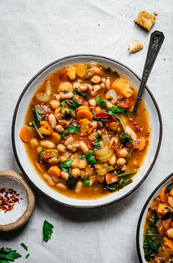 Hearty Bean and Vegetable Soup GF DF